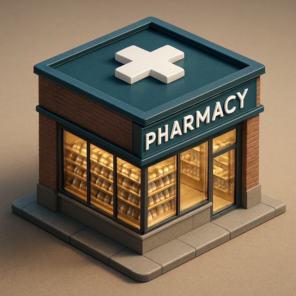 Pharmacies delivery illustration